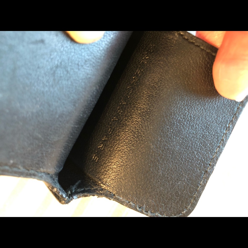 Balenciaga Moto Card Holder in BLACK - Picture 4 of 5
